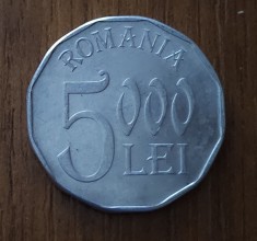 5000 lei 2002, Rom&acirc;nia, XF