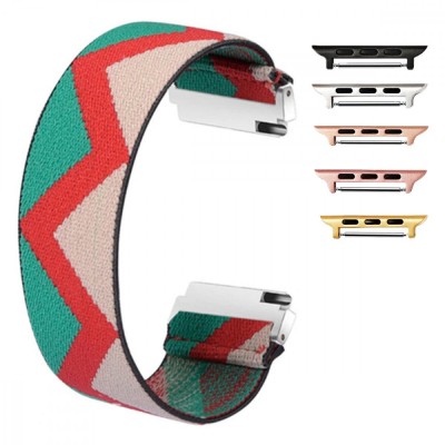 Curea textila elastica, compatibila Apple Watch 10, 42mm, India Model foto
