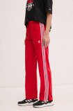 Adidas Originals pantaloni de trening Firebird culoarea roșu, cu imprimeu, IR8081