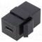 Adaptor LOGILINK soclu mamă x2 USB C x2 Keystone drept USB 3.1