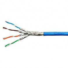 Cablu Schrack S/FTP Cat.7, HSKP423HP5, 4x2xAWG23/1,1.000Mhz, LS0H, Dca, 30%, albastru SafetyGuard Surveillance