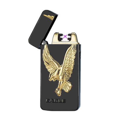 Bricheta electrica Edman 3D relief cu incarcare USB, Black Eagle foto