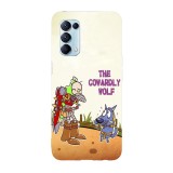 Husa compatibila cu Oppo A72, Viceversa, model The cowardly wolf, Silicon, TPU, Transparent, Carcasa