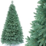 Cumpara ieftin Brad Artificial Molid Silver Sky 220 cm cu Ramuri Full 3D PE, Verde/Argintiu