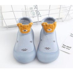 Mocasini bleu cu talpa antiderapanta - Teddy (Marime Disponibila: Marimea 26)