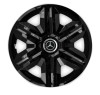 Set 4 capace roti hubcaps fast black R15 pentru gama auto Mercedes-Benz, Autohelix MSA