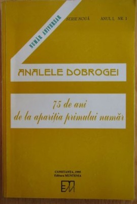 Analele Dobrogei. Numar Aniversar, Anul 1, Nr. 1 foto