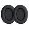 Set 2 Perne de urechi pentru casti Kingston HyperX Cloud II, Kwmobile, Negru, Piele ecologica, 53140.01