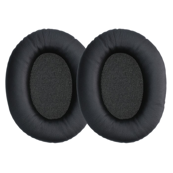 Set 2 Perne de urechi pentru casti Kingston HyperX Cloud II, Kwmobile, Negru, Piele ecologica, 53140.01