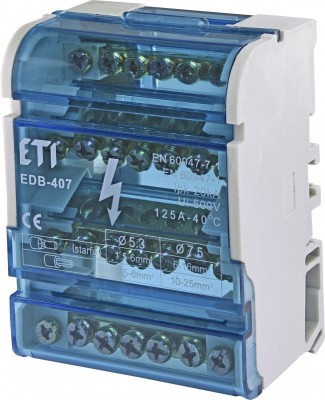 Bloc de distribuție ETI EDB-407 foto
