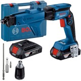 Bosch GTB 185-LI - Masina de insurubat cu 2 acumulatori Li-Ion 18 V 2 Ah 32 Nm motor fara perii valiza plastic accesorii