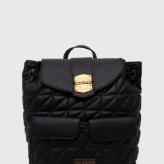 Love Moschino rucsac femei, culoarea negru, mic, neted