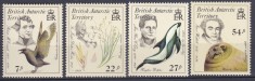 DB1 Fauna Antarctica Naturalisti 1985 British Antarctic Terr. BAT 4 v. MNH