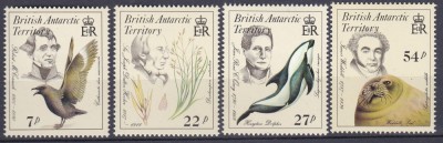 DB1 Fauna Antarctica Naturalisti 1985 British Antarctic Terr. BAT 4 v. MNH foto