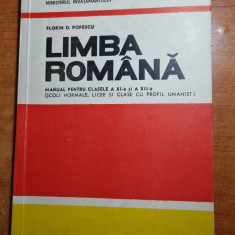 manual limba romana pentru clasele a 11-a si a 12-a - din anul 1995