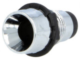 Montura pentru LED 5mm 8mm Montare pe panou Subtip concav SCI R9-107 CHROME