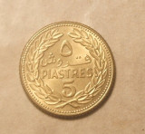 LIBAN 5 PIASTRE 1969 UNC, Africa