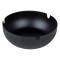 Scrumieră Metalică, Rotundă, Diametru 10.5 cm, &Icirc;nălțime 3.5 cm, Negru Mat