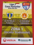 Acreditare (Pandemie!) meci fotbal PETROLUL PLOIESTI - RIPENSIA TIMISOARA (sezonul 2020/2021)