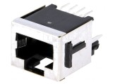 Soclu RJ45 8p8c cu Blocare Panou THT Drept