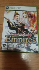 Joc XBOX 360 Dynasty Warriors 5 Empires original PAL / by WADDER foto