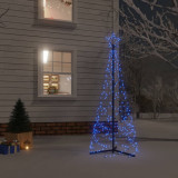 Brad de Craciun conic, 200 LED-uri, albastru, 70x180 cm GartenMobel Dekor, vidaXL