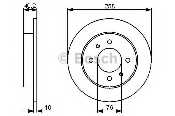 Disc frana HYUNDAI ELANTRA (XD) (2000 - 2006) BOSCH 0 986 479 484