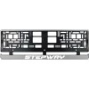 Set 2 bucati, suport numar inmatriculare argintiu Dacia Stepway, Autohelix MSA