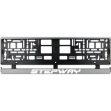 Set 2 bucati, suport numar inmatriculare argintiu Dacia Stepway, Autohelix MSA