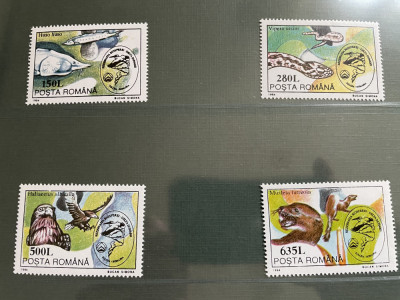 romania - serie timbre animale fauna nestampilata MNH foto