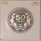 Bulgaria 50 Leva 1992, KM#198 XVII Winter Games - Downhill Skiing, argint
