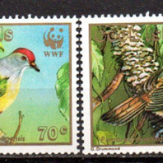 COOK Islands 1989, Fauna Pasari WWF, serie neuzata, MNH