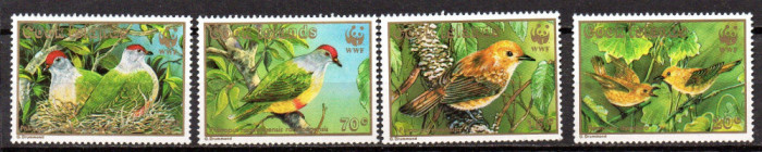 COOK Islands 1989, Fauna Pasari WWF, serie neuzata, MNH