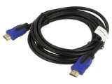 Cablu HDMI 2.0 3m Negru PVC 30AWG Mufă Dublă
