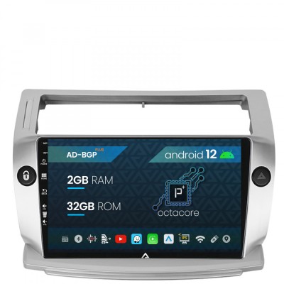 Navigatie Citroen C4 (2004-2014), Android 12, P-Octacore 2GB RAM + 32GB ROM, 9 Inch - AD-BGP9002+AD-BGRKIT346 foto