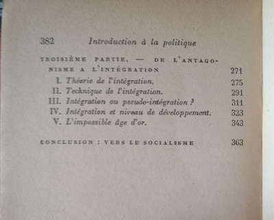 Introduction a la Politique (Maurice Duverger, 1964) foto