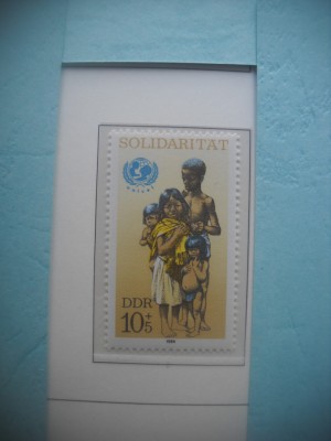 HOPCT TIMBRE MNH 1274 SOLIDARITATE CU COPII LUMII -1 VAL-1989-GERMANIA DDR/RDG foto