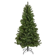 Brad Artificial de Craciun 180cm cu Suport Metalic ZET&reg; &ndash; 340 Ramuri, Verde Clasic, Aspect Natural si Montaj Rapid