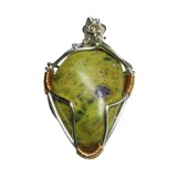 B207. Pandantivul Armonia cu un Atlantisit rarisim, Verde, 4 cm, Clarvedere Nou