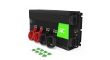 Green Cell Invertor de putere auto de la 24V la 230V (amplificator de tensiune) 2000W / 4000W cu undă sinusoidală modificată