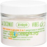 Scrub si Mousse de Corp 2in1 pentru Netezire si Exfoliere Coconut Vibes 270ml