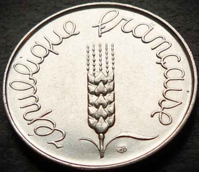 Moneda 5 CENTIMES - FRANTA, anul 1963 * cod 2841 = A.UNC