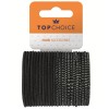 Set 24 bucati Elastic de par Top Choice, 22364, negru