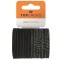 Set 24 bucati Elastic de par Top Choice, 22364, negru