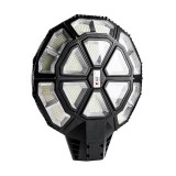 Lampa Solara 990 LED 1000W cu Telecomanda si Senzor, Suport Inclus, Autonomie 15h, IP67, Iluminare Gradina, Negru