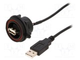 Cablu USB BULGIN Buccaneer USB A 0,5m IP68