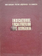 Indicatorul localitatilor din Romania - 1974 - Ion Iordan (I39)