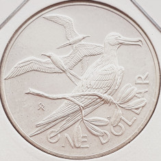 196 Insulele Virgine Britanice 1 Dollar 1973 Elizabeth II km 6 argint