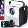 Mini Videoproiector Portabil, WiFi, Bluetooth, HDMI, Rezolutie 1280 x 720p HD, 4000 Lumeni, Mirroring pentru Android/IOS