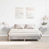 VidaXL Cadru de pat fără saltea Gri beton 140x200 cm Lemn prelucrat 3328720